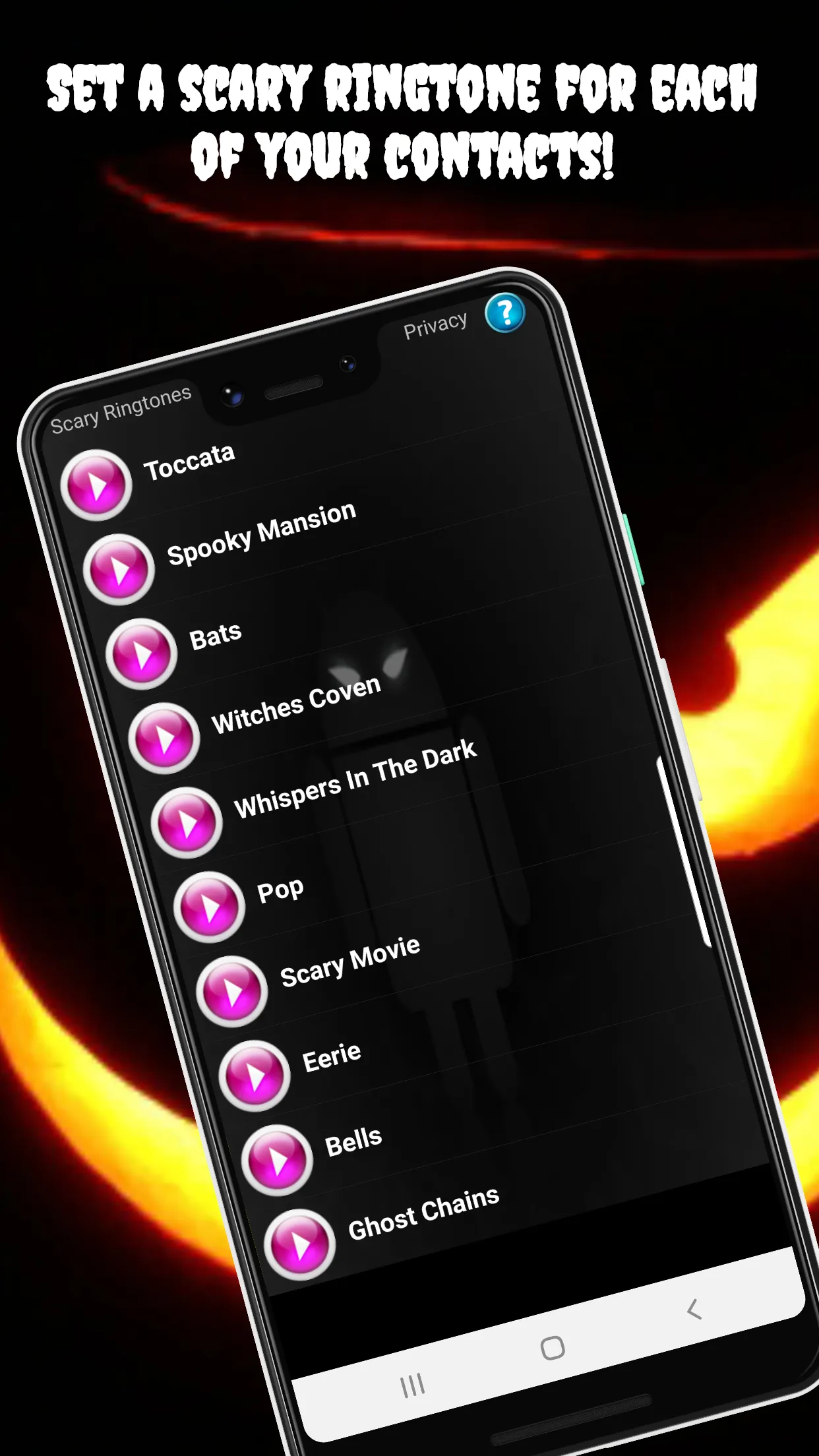 Scary Ringtones | Indus Appstore | Screenshot