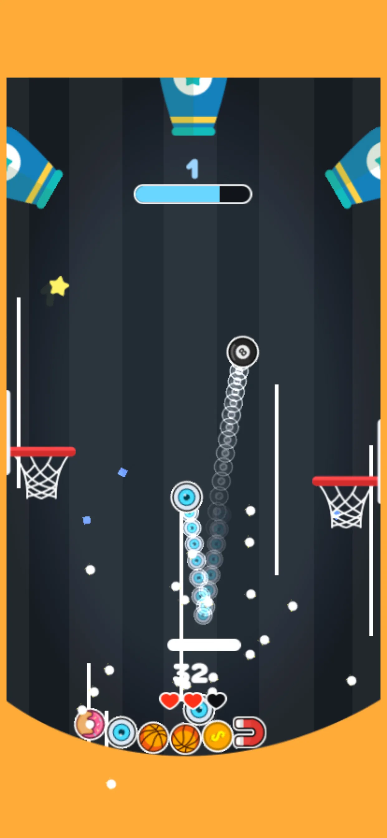 Bouncy Dunks : Fire Hoop Dunks | Indus Appstore | Screenshot