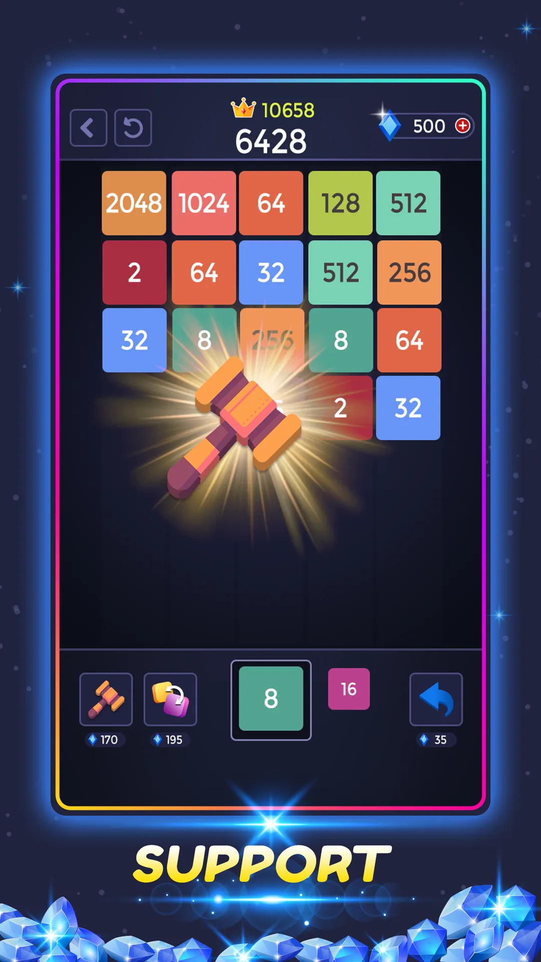 X-Blocks Merge Number | Indus Appstore | Screenshot