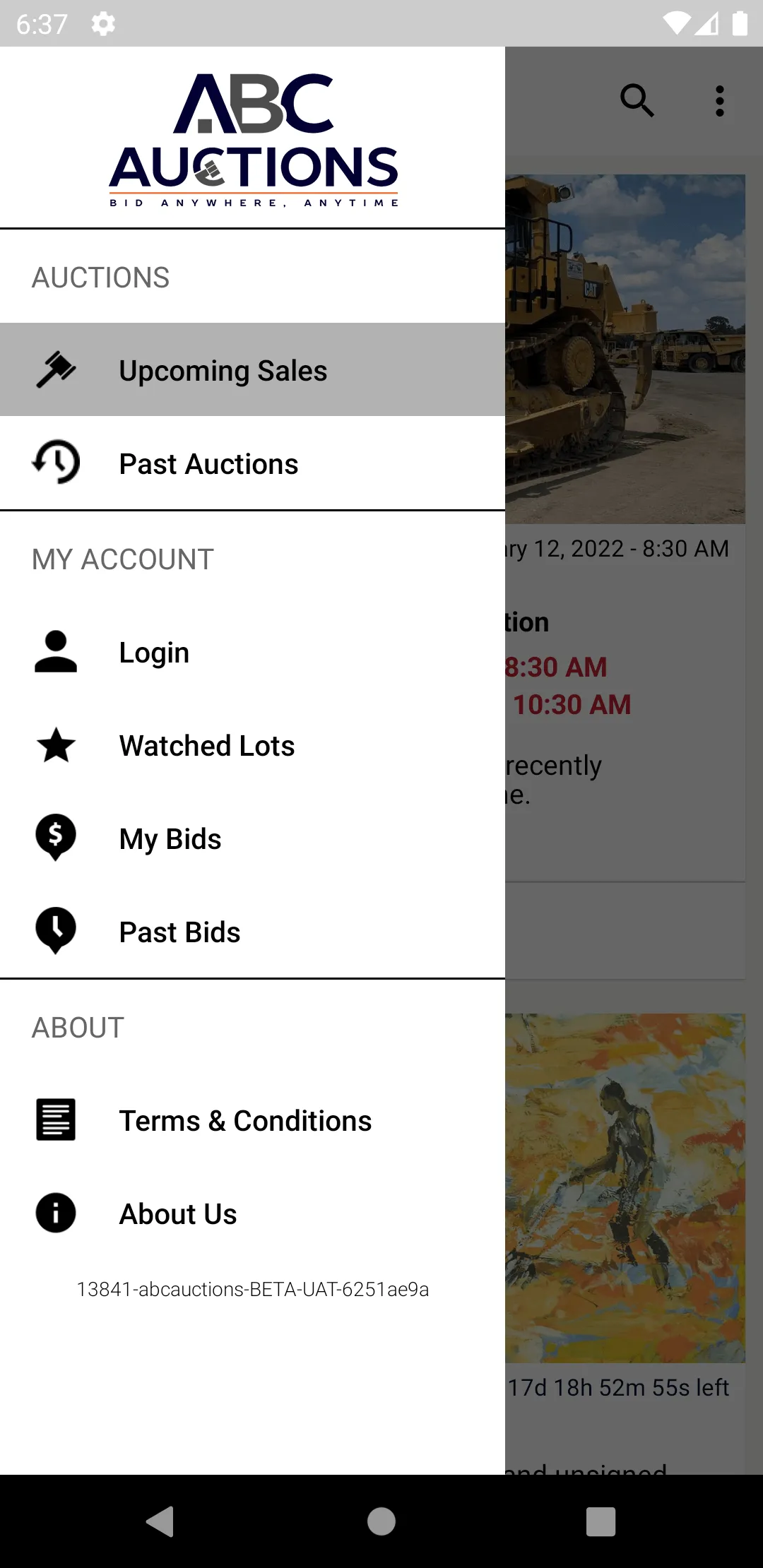 ABC Auctions | Indus Appstore | Screenshot