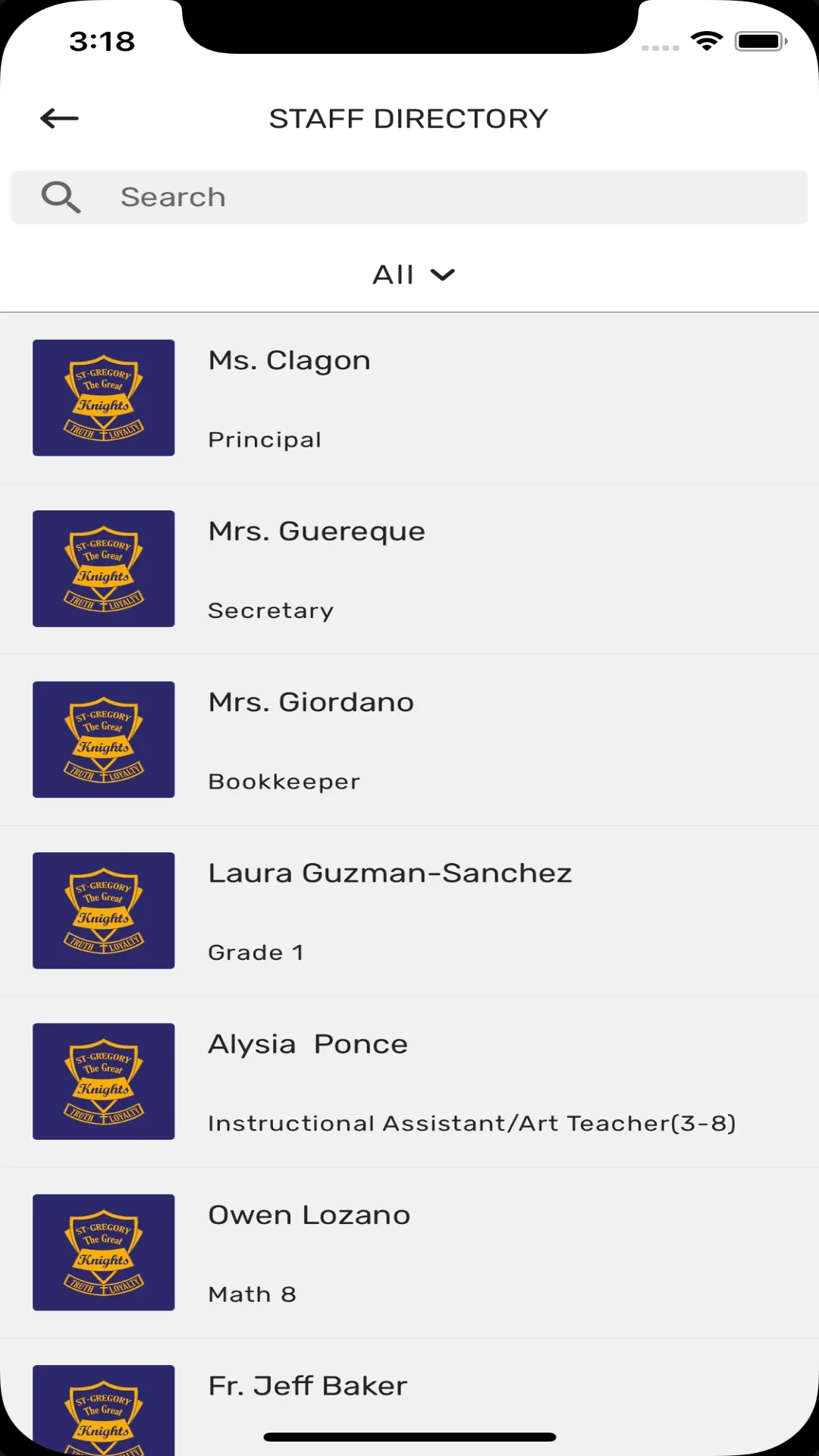 St. Gregory the Great School | Indus Appstore | Screenshot