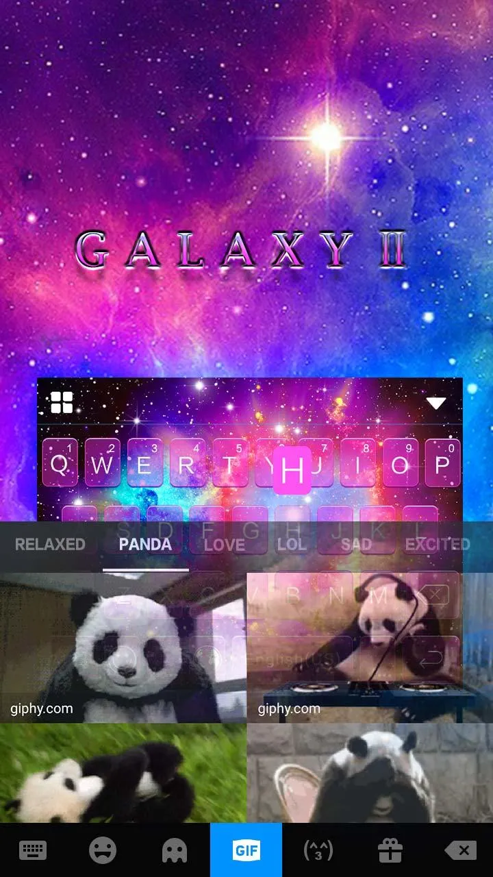 Galaxy Starry Keyboard Backgro | Indus Appstore | Screenshot