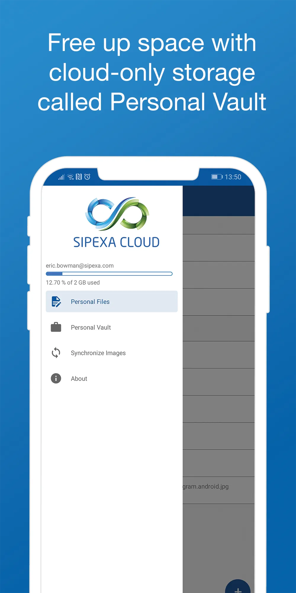 Sipexa Cloud: Cloud Backup, Sy | Indus Appstore | Screenshot