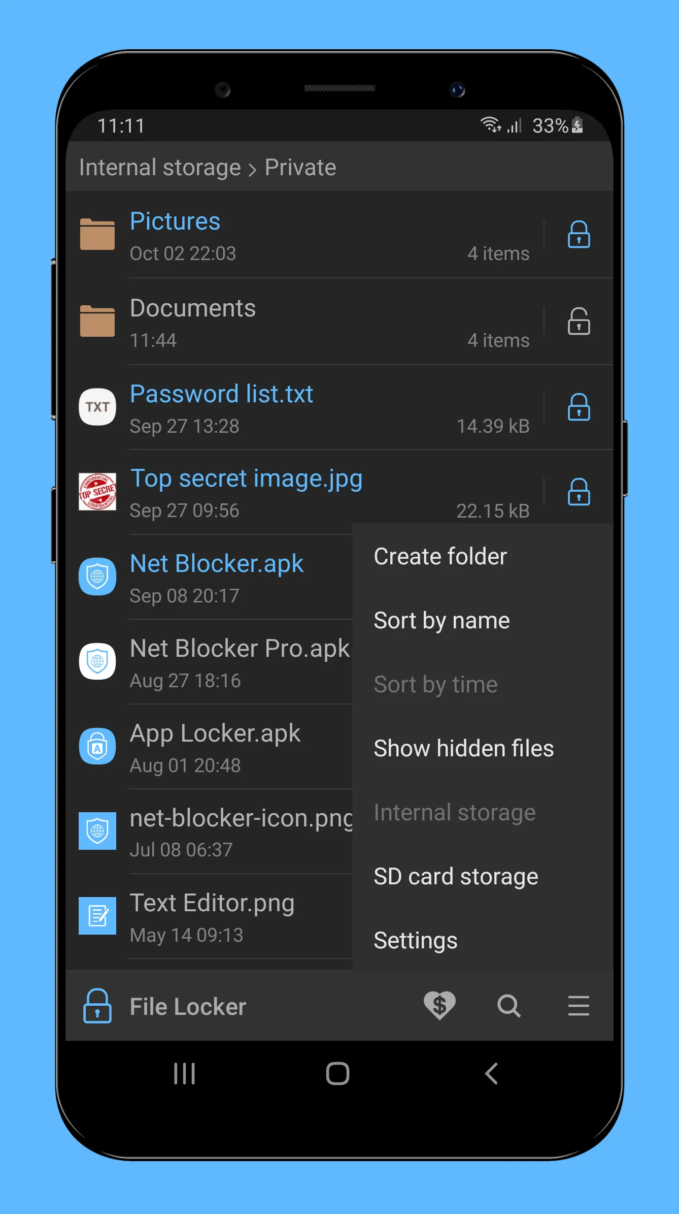 File Locker - Protect files | Indus Appstore | Screenshot