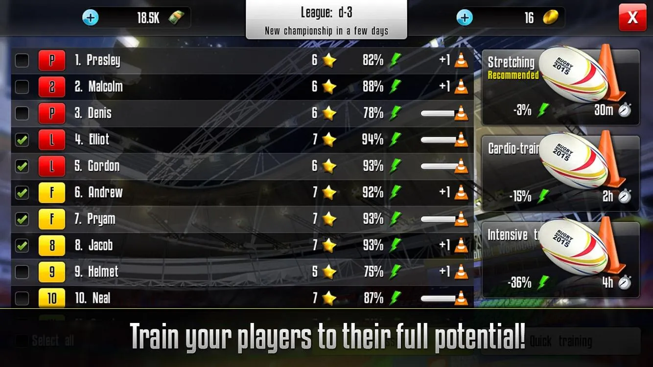 Rugby Manager | Indus Appstore | Screenshot