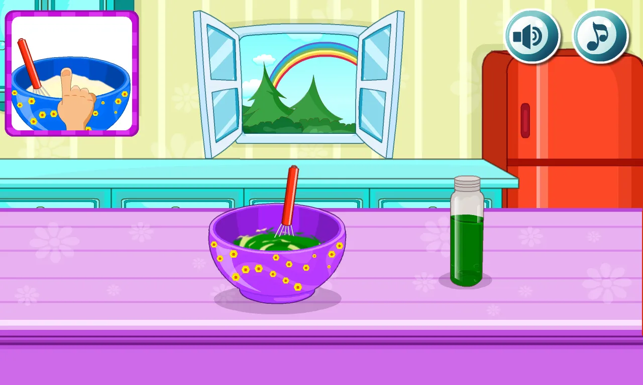 Cooking Rainbow Birthday Cake | Indus Appstore | Screenshot