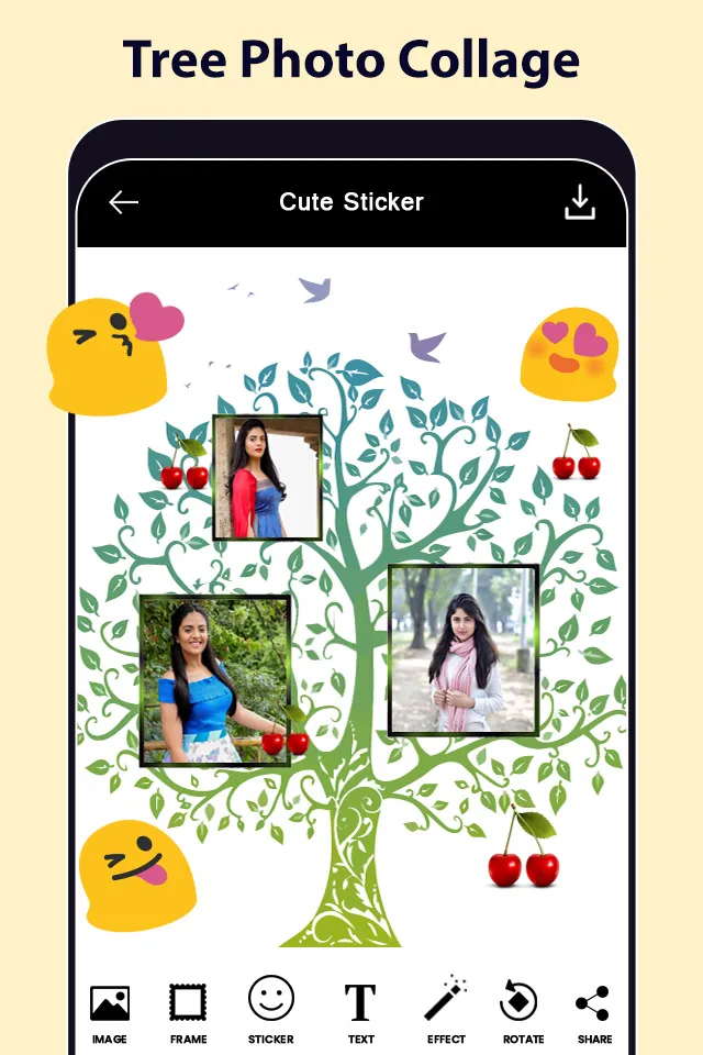 Tree Photo Frames & Collage | Indus Appstore | Screenshot