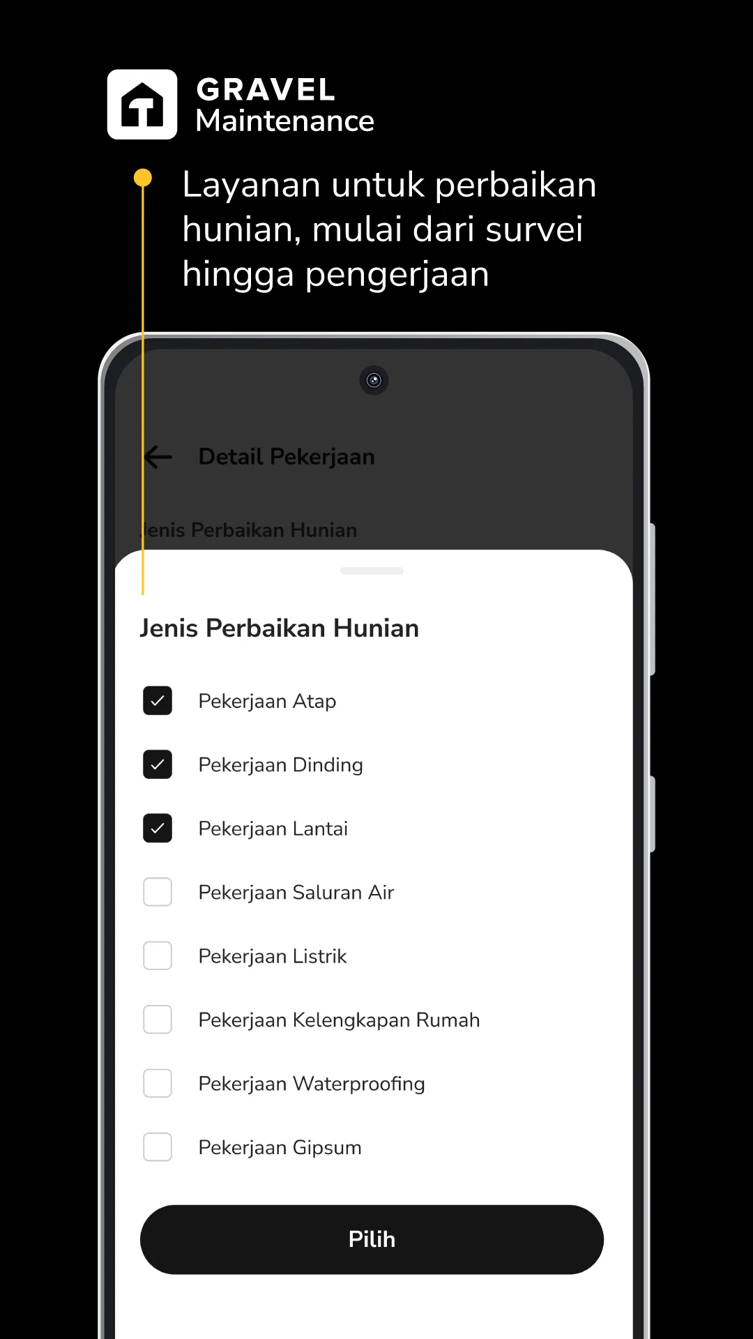 Gravel - Jasa Tukang Bangunan | Indus Appstore | Screenshot