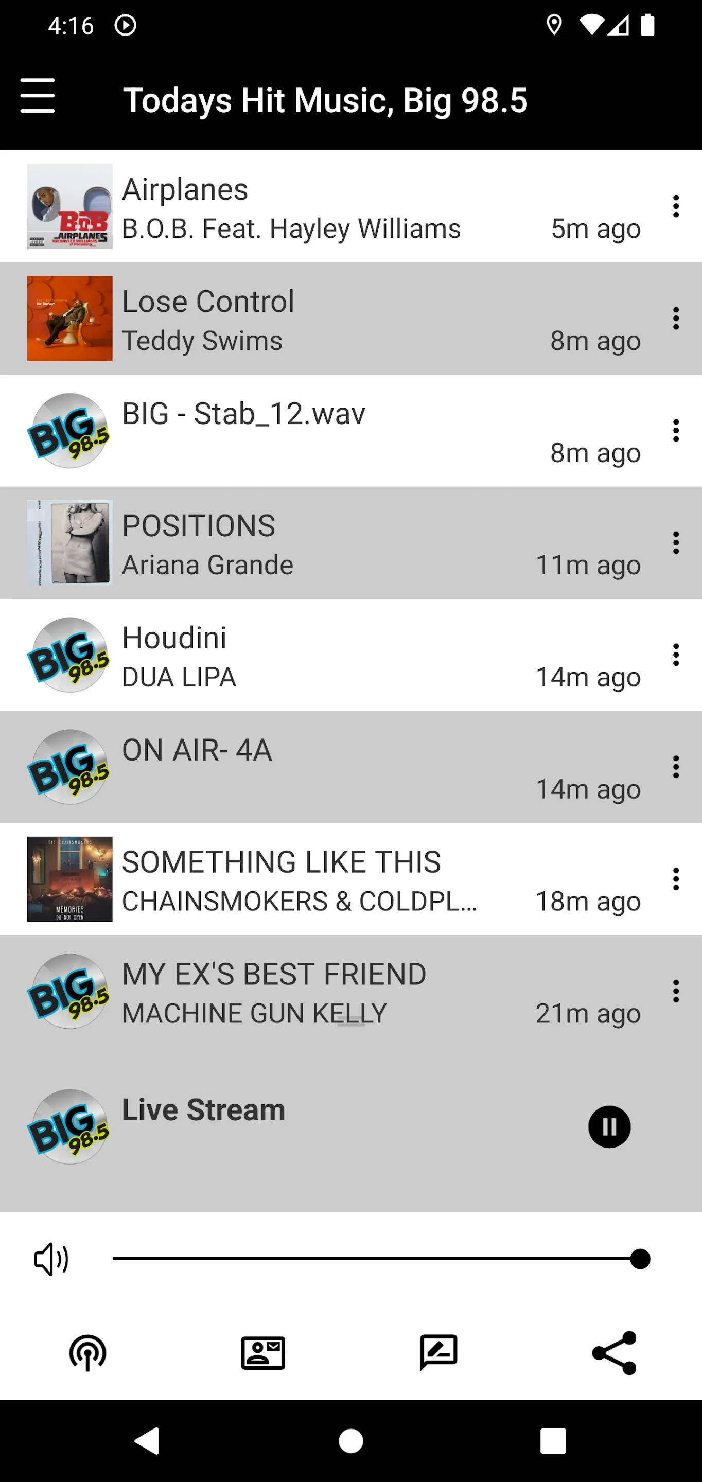 BIG 98.5, KHIC | Indus Appstore | Screenshot