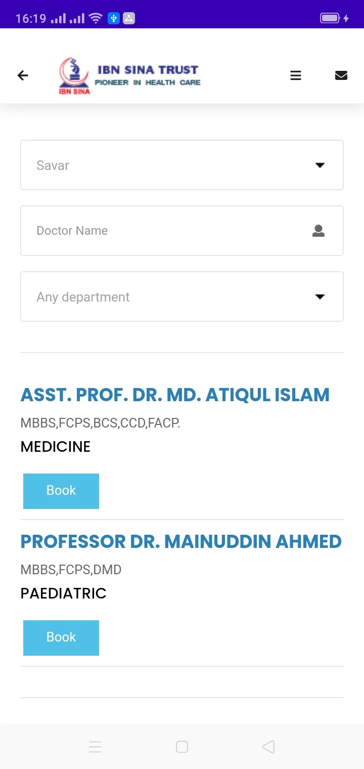 Ibn Sina Doctor Appointment | Indus Appstore | Screenshot