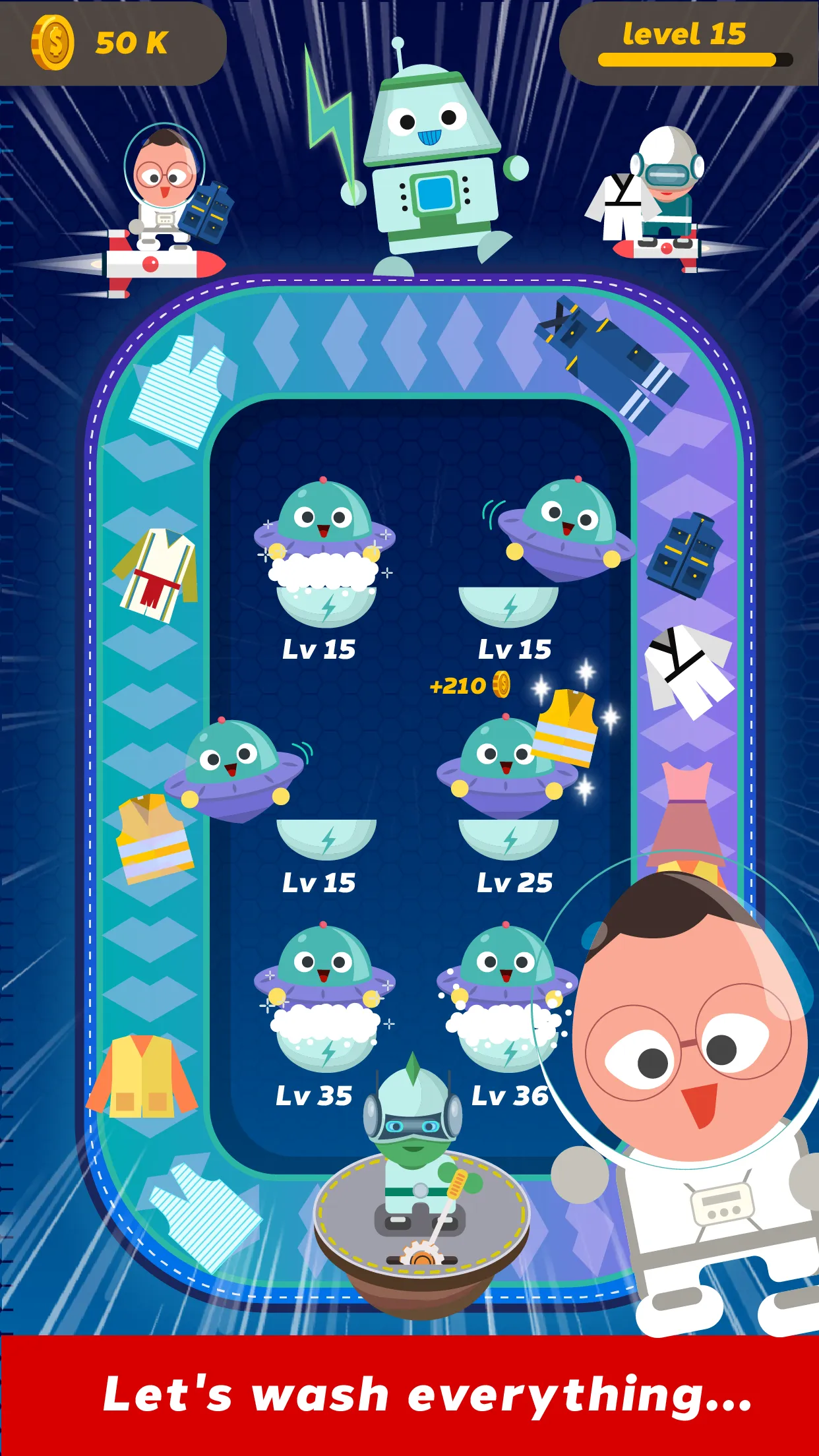 Laundry Idle - a washing tycoo | Indus Appstore | Screenshot