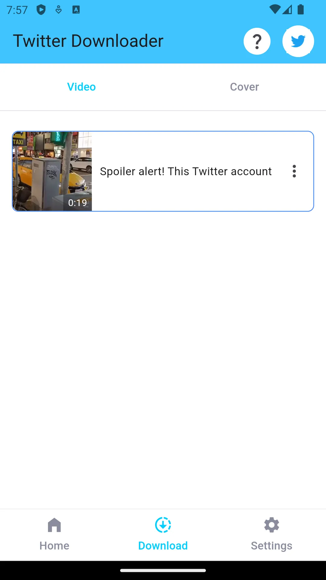 Twitter Video Downloader | Indus Appstore | Screenshot