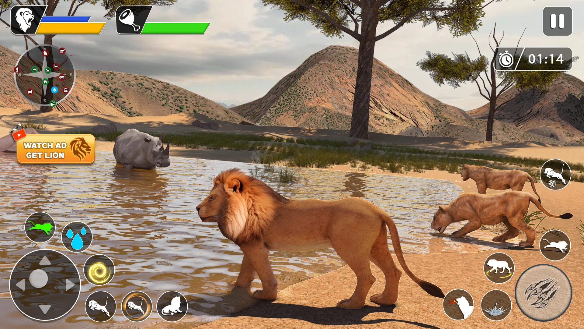 Lion Games Animal Simulator 3D | Indus Appstore | Screenshot