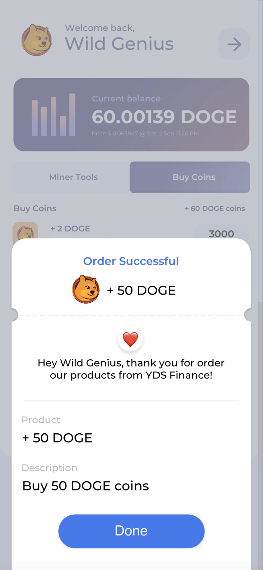 DOGE Miner by YDS | Indus Appstore | Screenshot