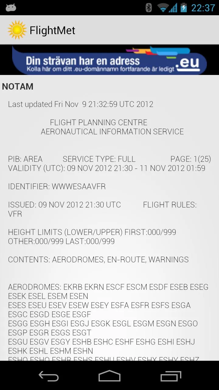 FlightMet Sweden | Indus Appstore | Screenshot