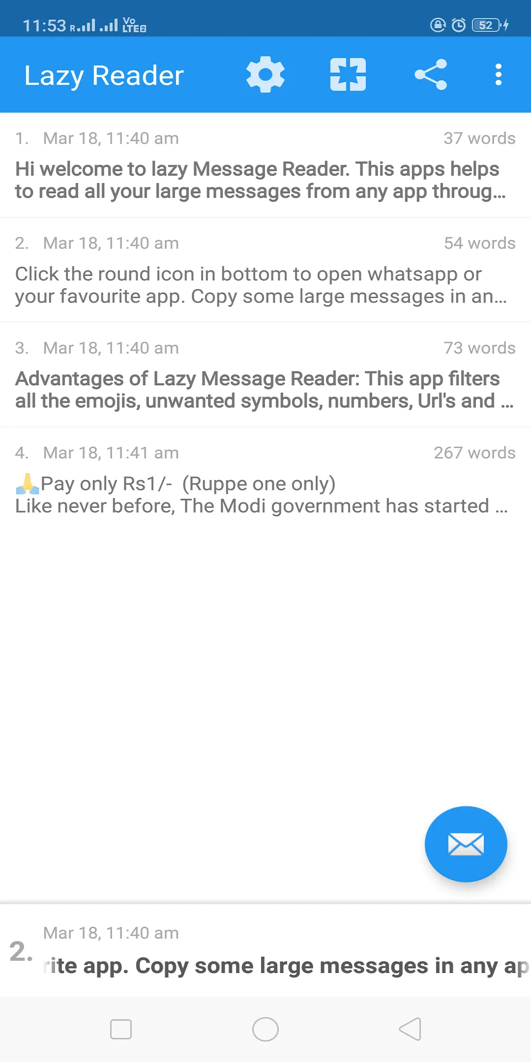 Message Reader | Indus Appstore | Screenshot