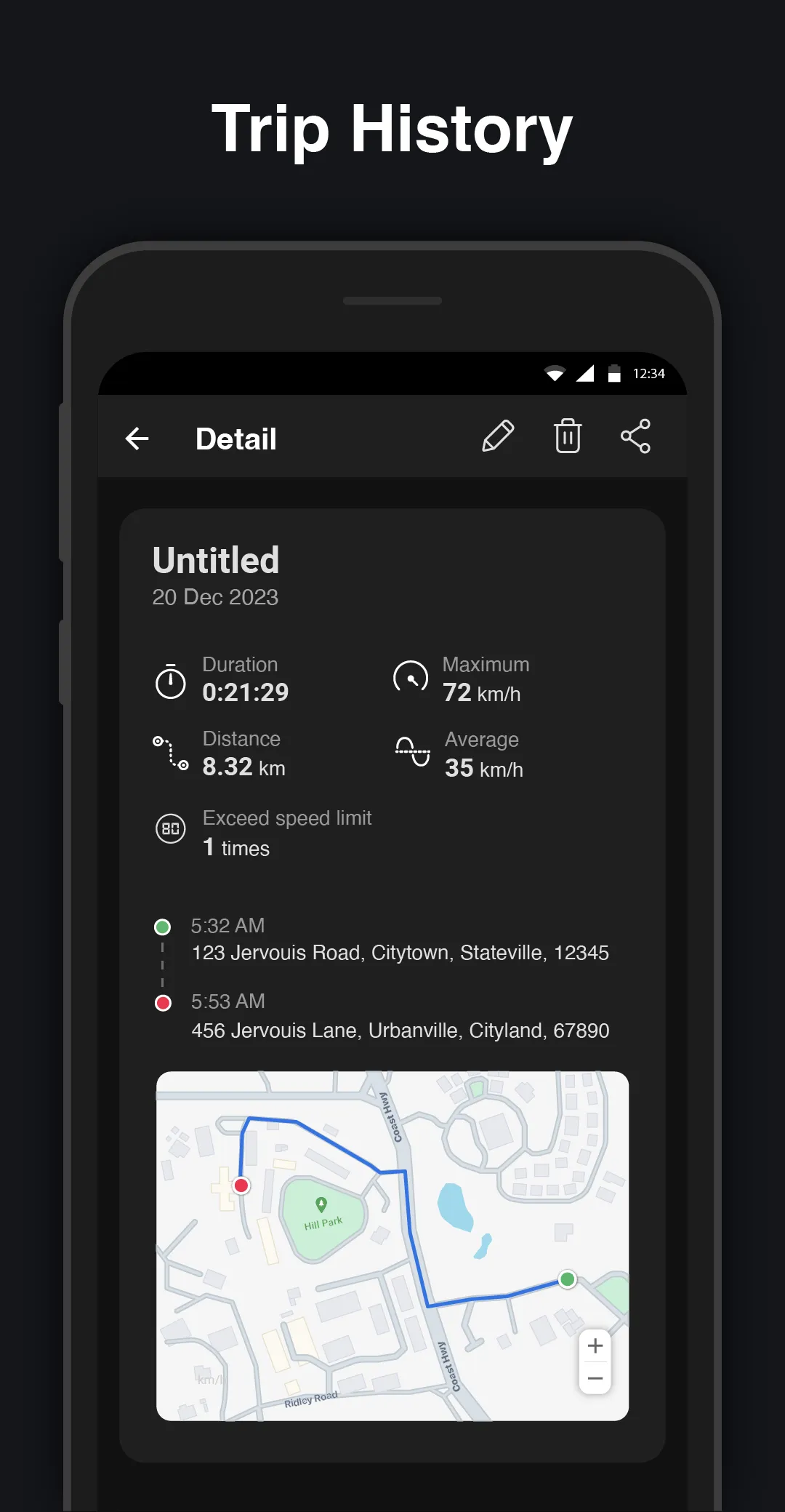 GPS Speedometer : Odometer HUD | Indus Appstore | Screenshot