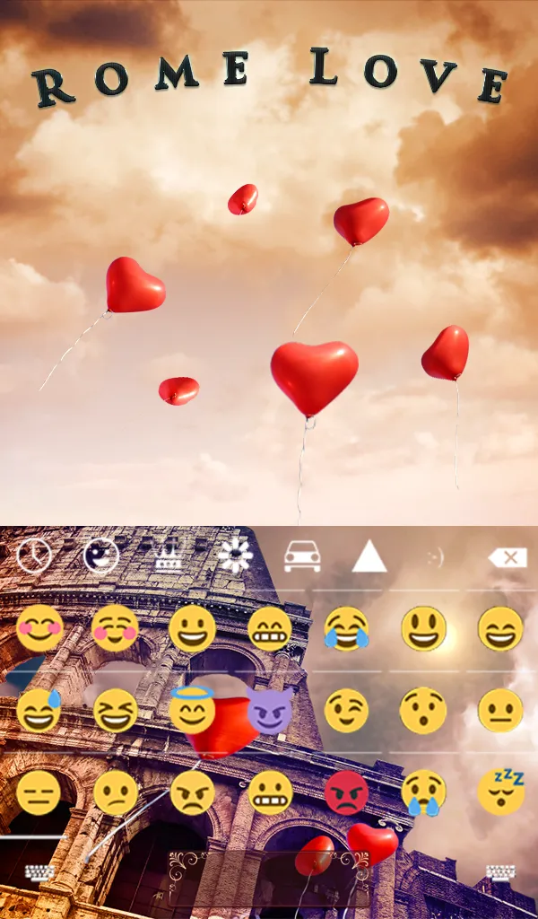 Rome Love Keyboard & Wallpaper | Indus Appstore | Screenshot