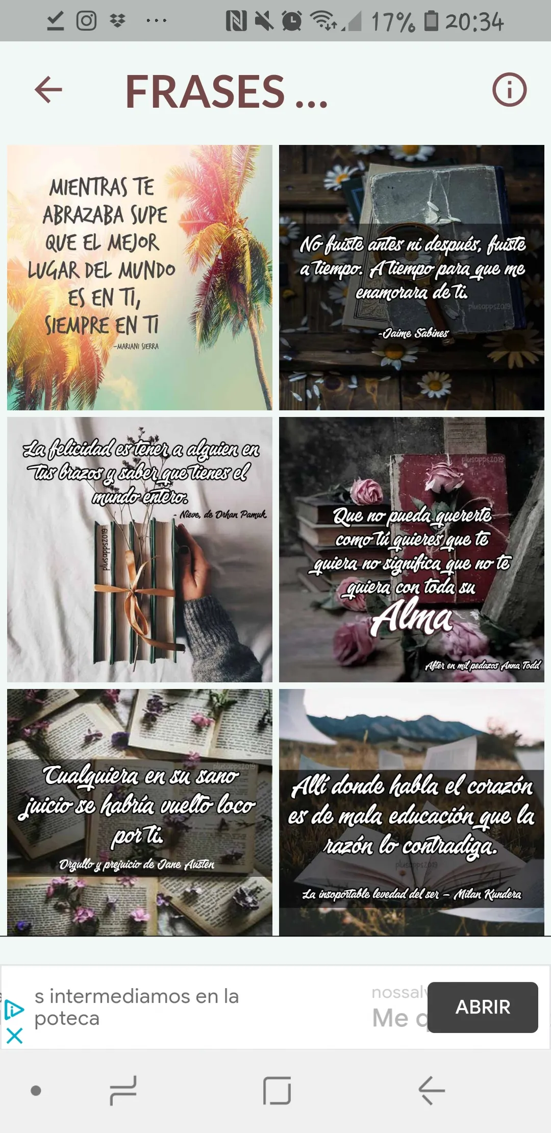 Libros frases (Autor y título) | Indus Appstore | Screenshot