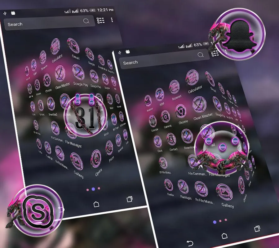 Abstract Horse Launcher Theme | Indus Appstore | Screenshot