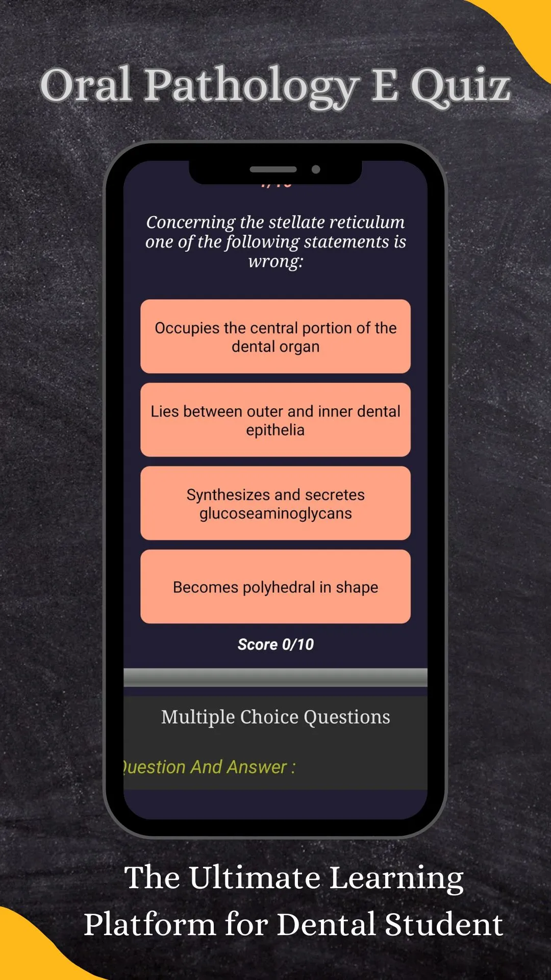 Oral Pathology E Quiz | Indus Appstore | Screenshot