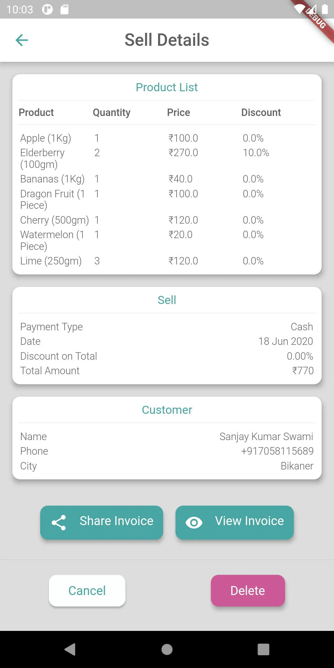 Buy Sell Inventory | Invoicing | Indus Appstore | Screenshot