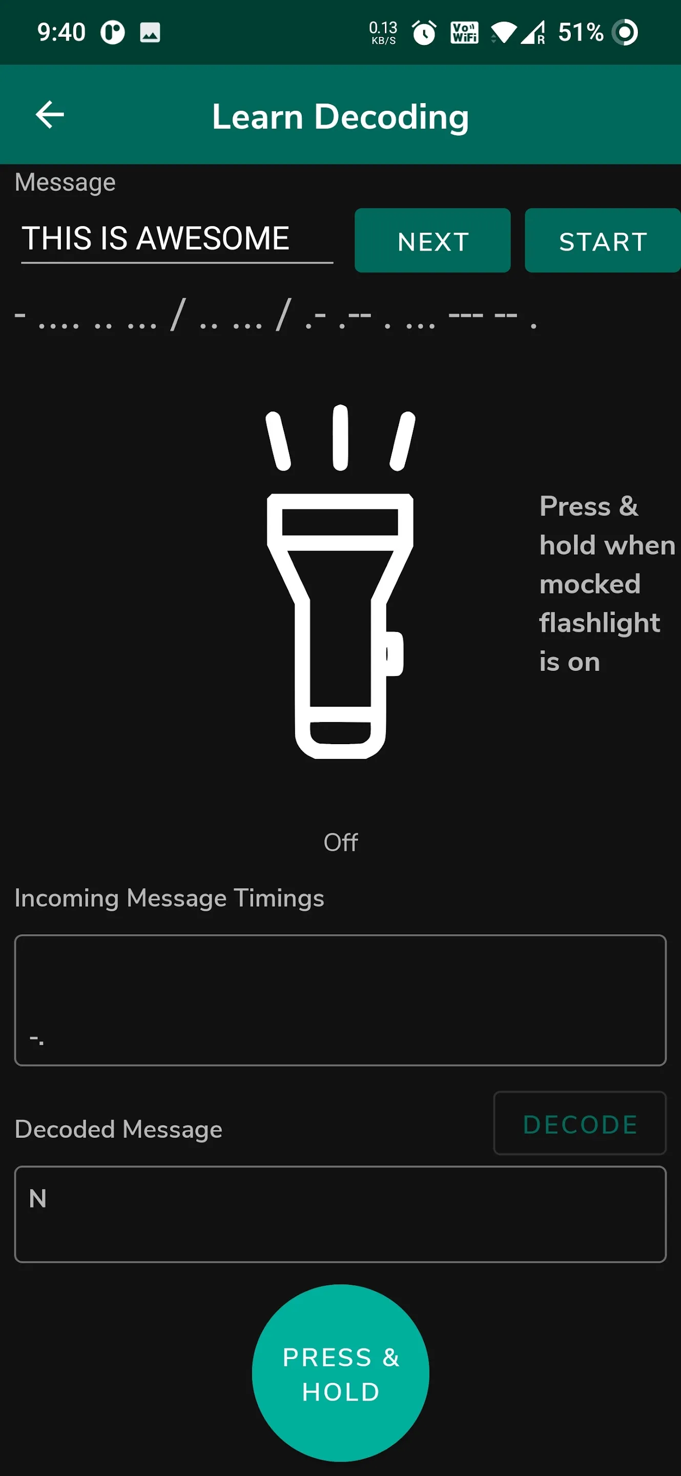 MorseLight - Learn Morse Code  | Indus Appstore | Screenshot