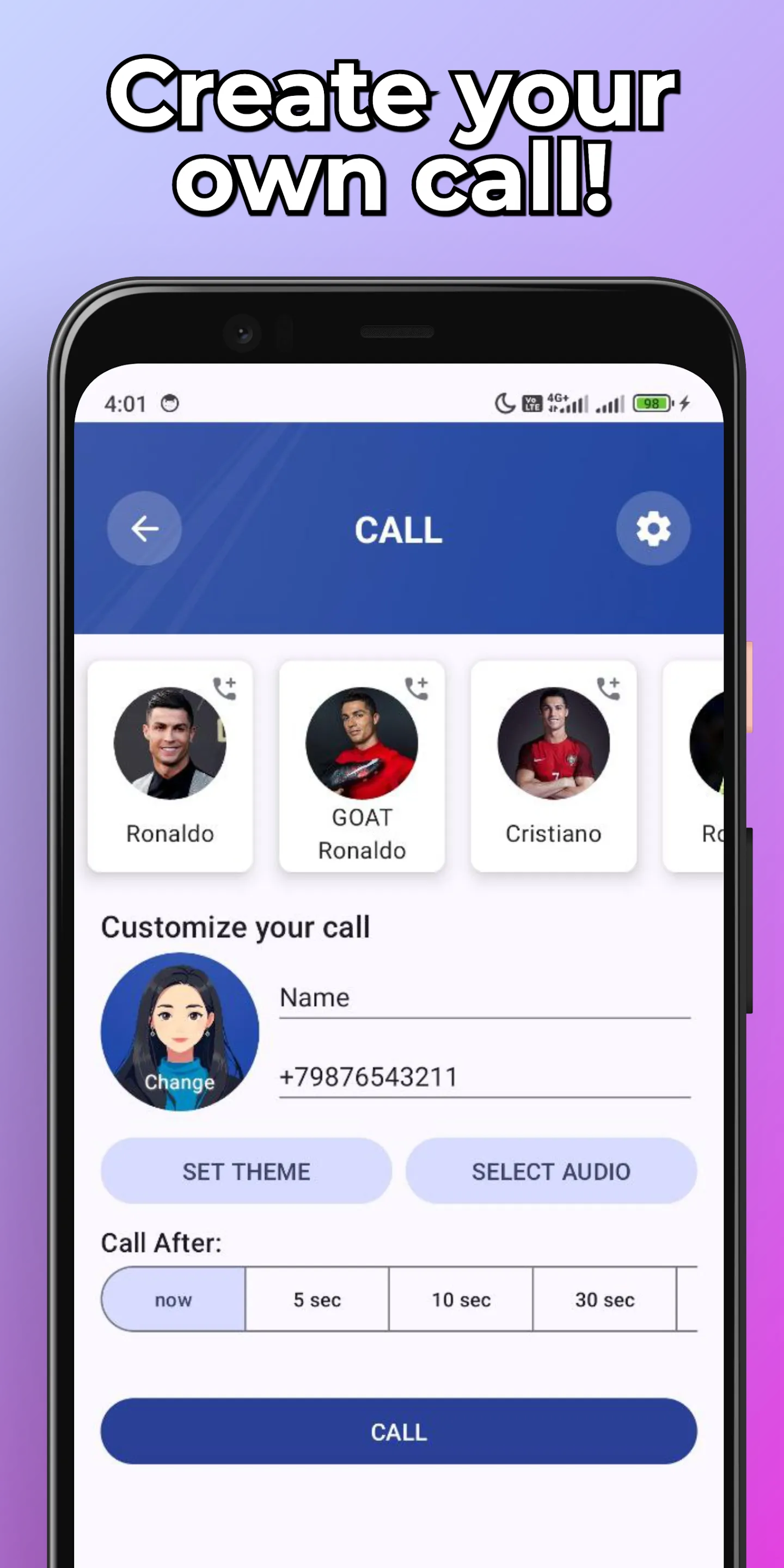 Ronaldo Fake Chat & Video Call | Indus Appstore | Screenshot