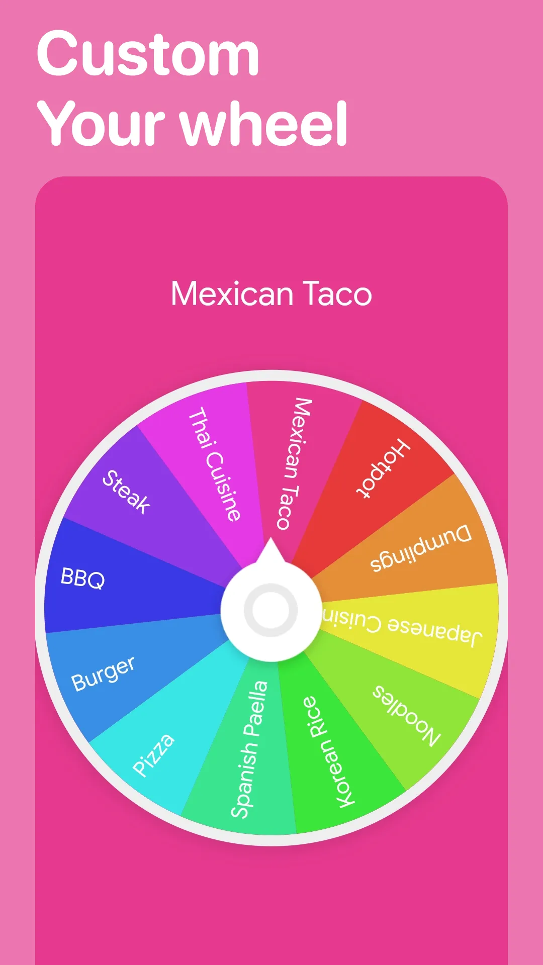 Spin The Wheel-Random Decision | Indus Appstore | Screenshot