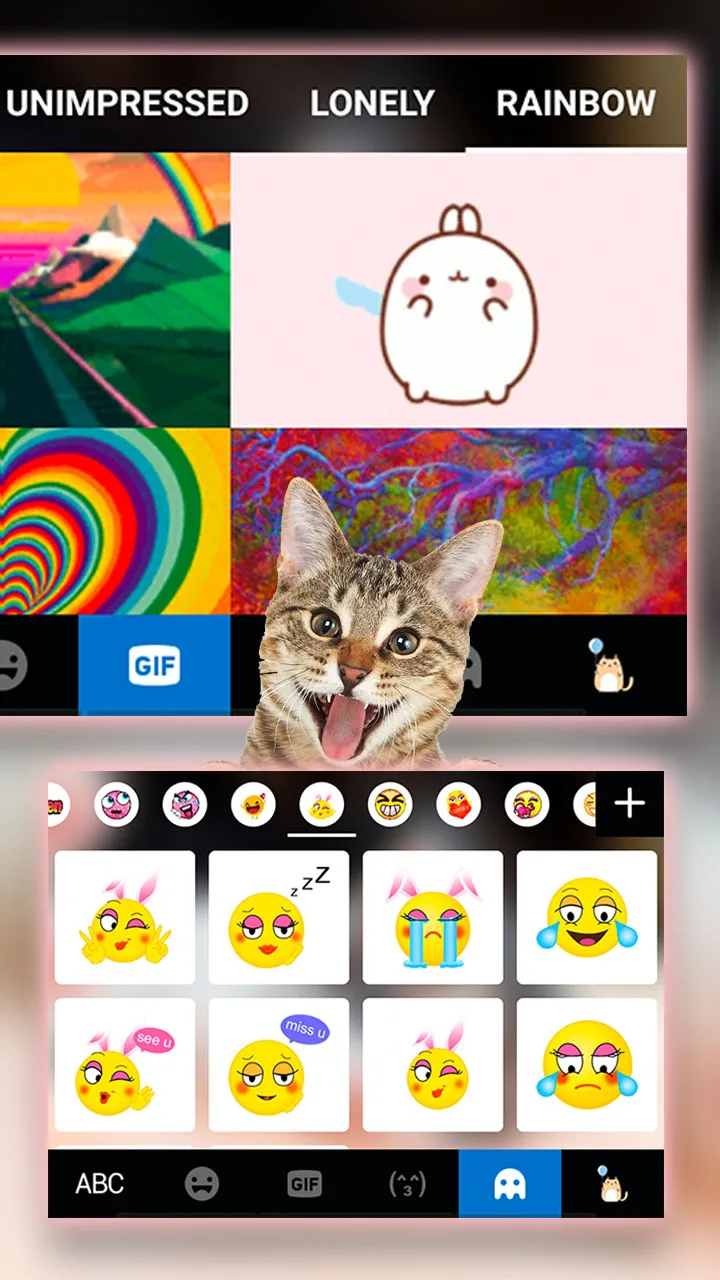 Cute Kitty 2 Keyboard Backgrou | Indus Appstore | Screenshot
