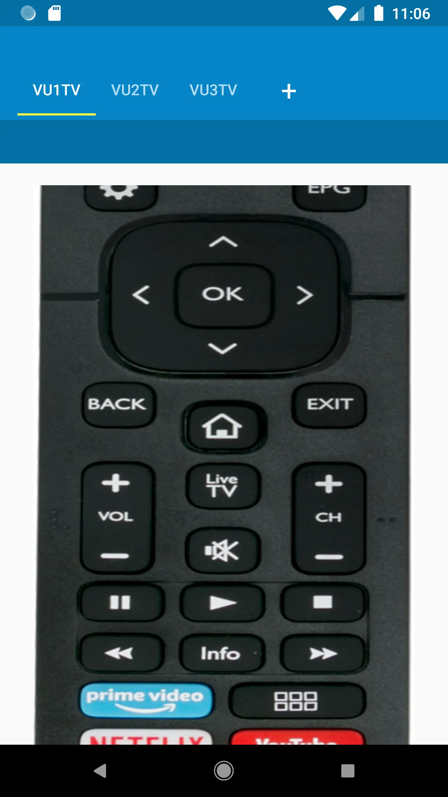 VU TV Remote Control | Indus Appstore | Screenshot