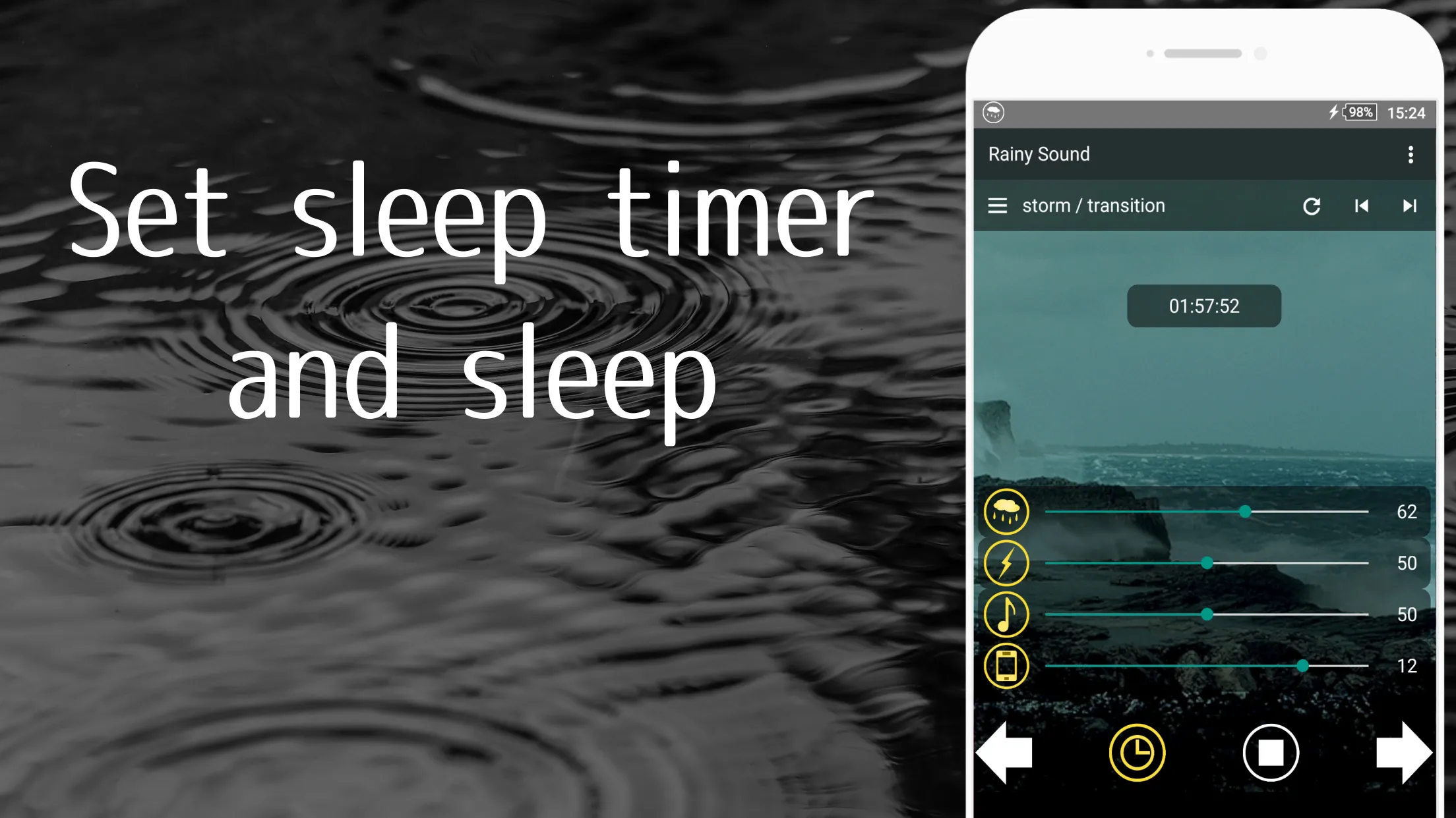 Rainy Sound  comfortable sleep | Indus Appstore | Screenshot