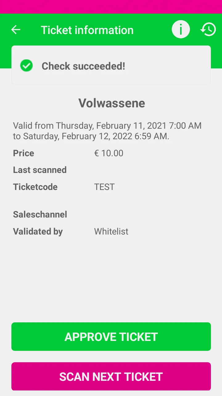 Ticketcounter Ticket Scanner | Indus Appstore | Screenshot