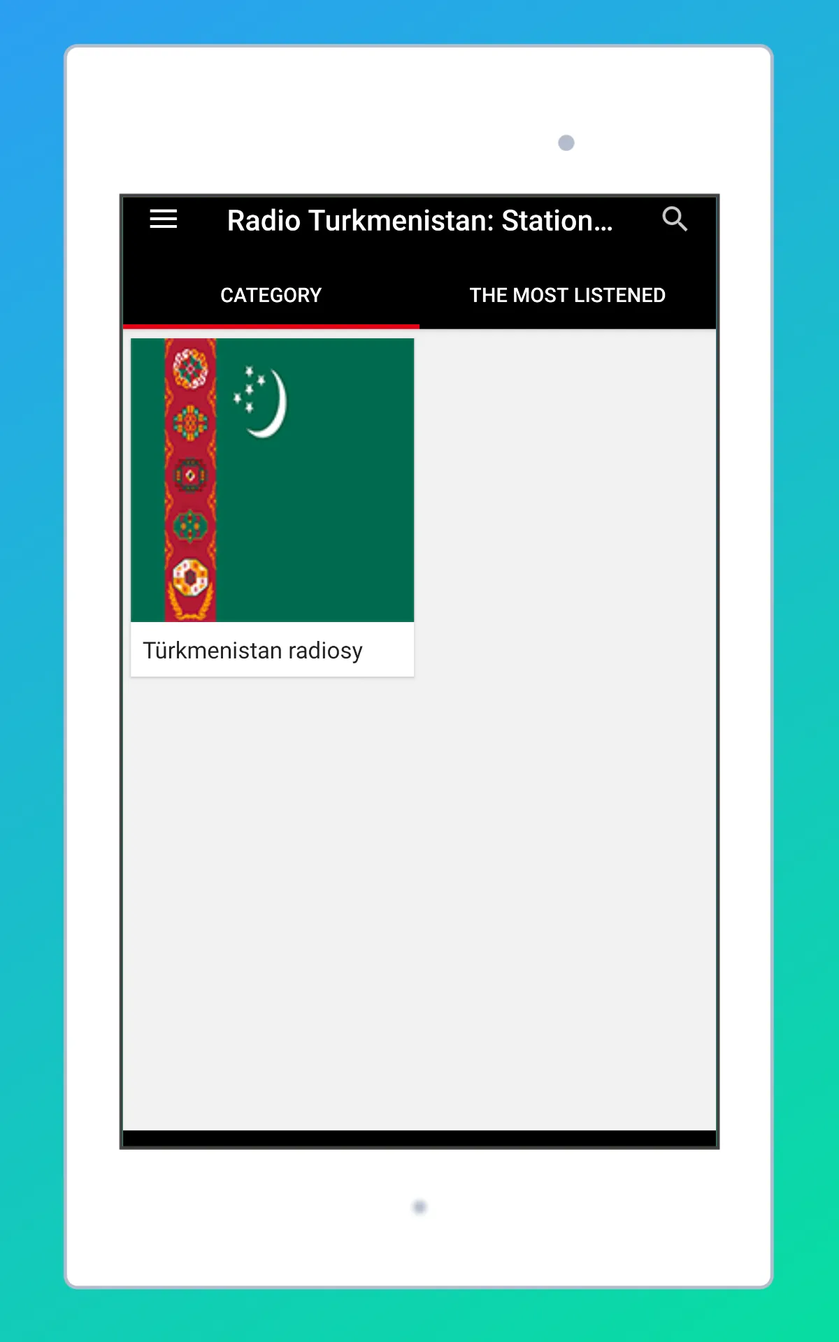 Radio Turkmenistan + Radio FM | Indus Appstore | Screenshot