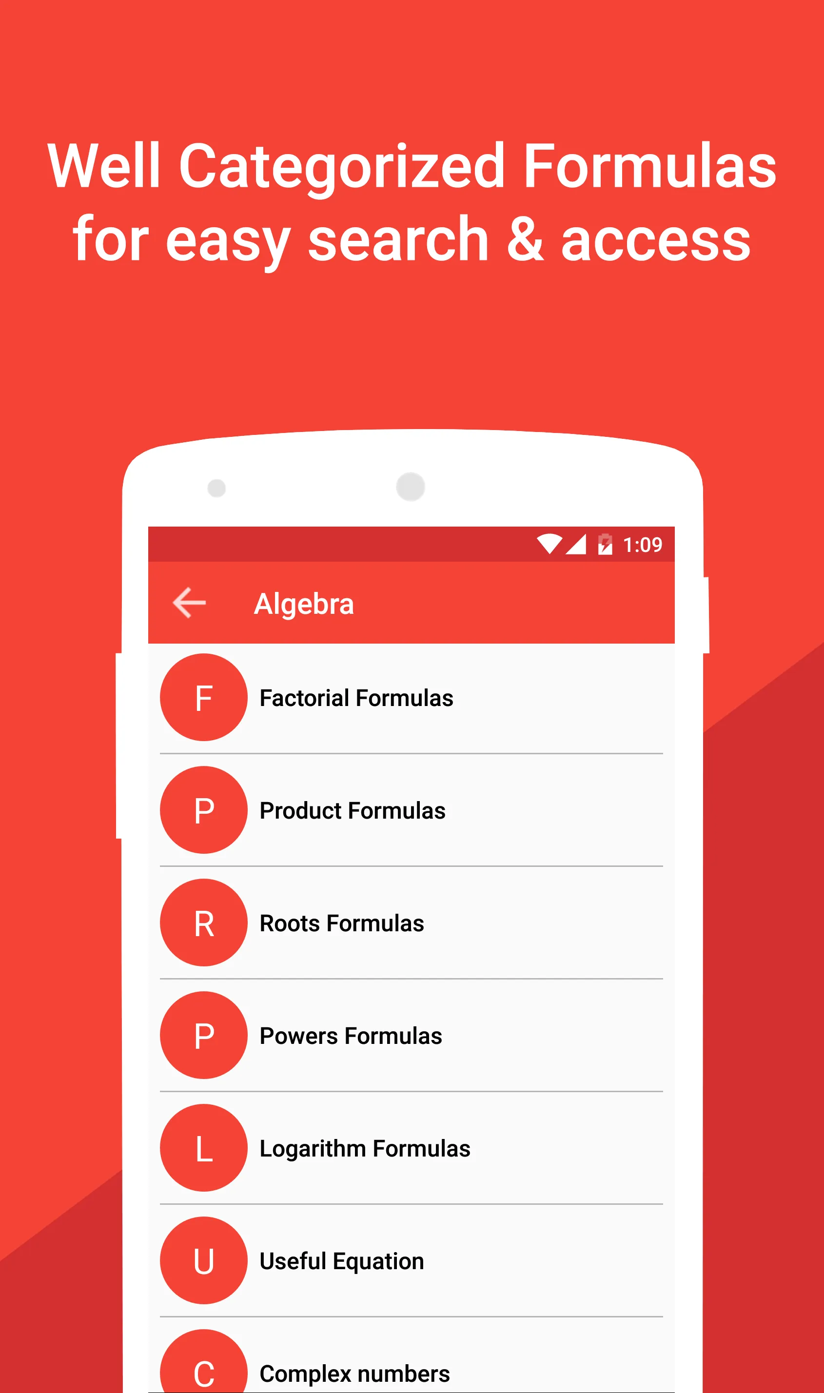 Math Formulas with Calculator | Indus Appstore | Screenshot