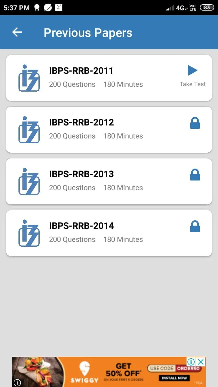 IBPS RRB | WinnersDen | Indus Appstore | Screenshot