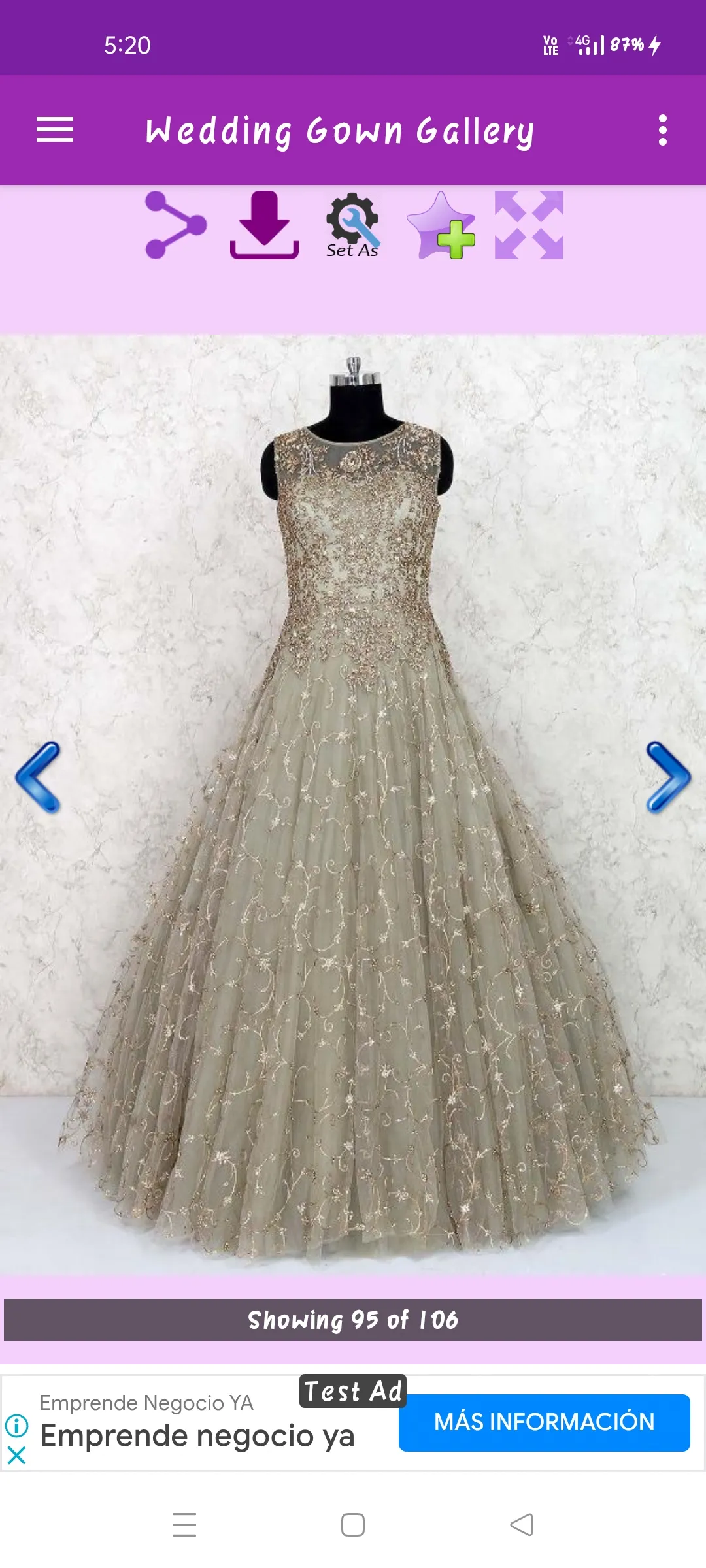 Wedding Gown Gallery | Indus Appstore | Screenshot