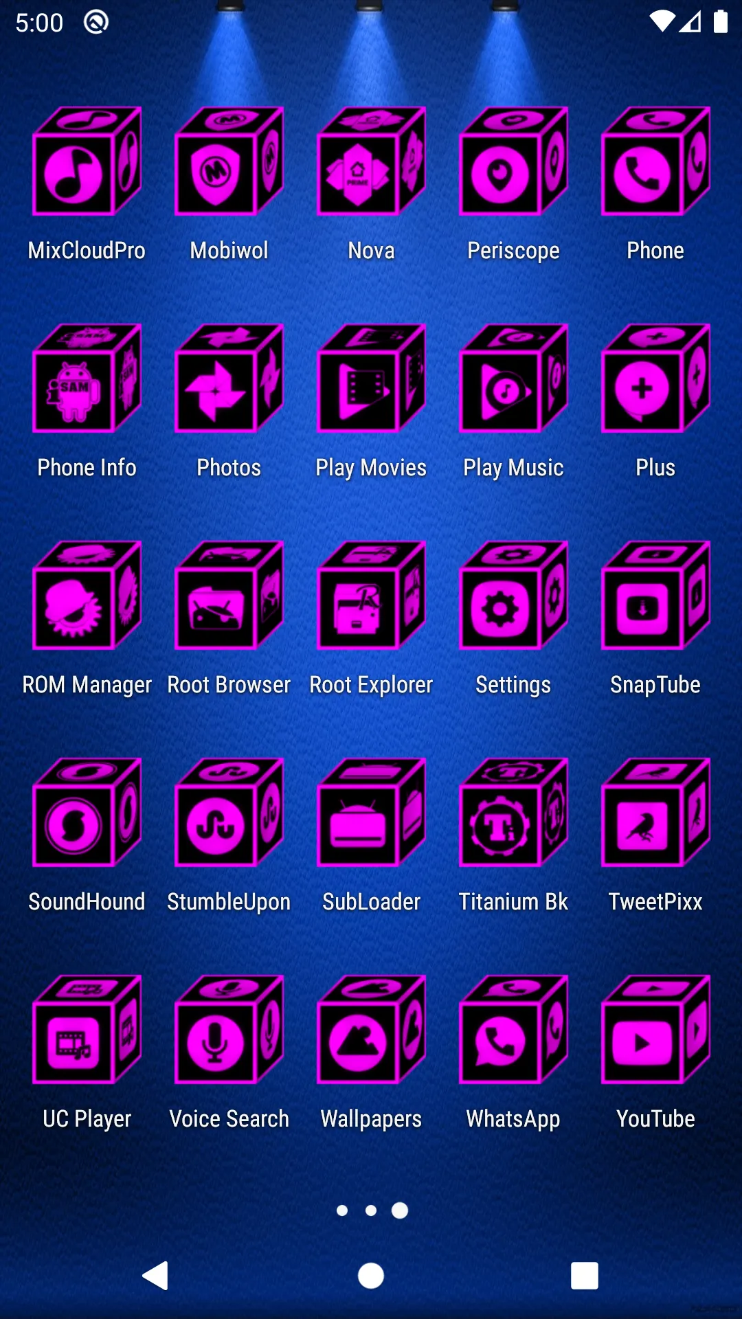 3D Flat Magenta Icon Pack | Indus Appstore | Screenshot