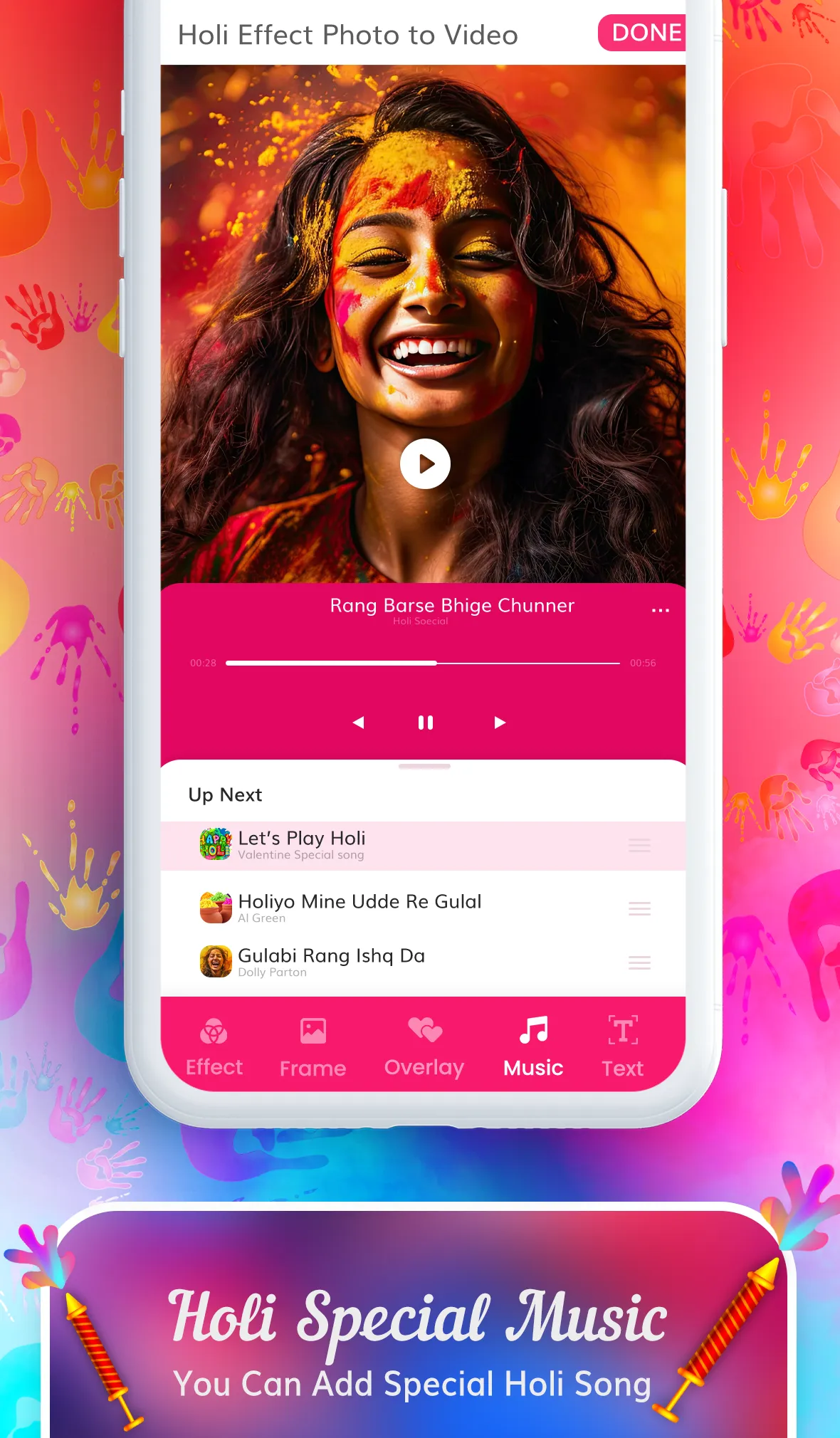 Happy Holi Video Maker Music | Indus Appstore | Screenshot