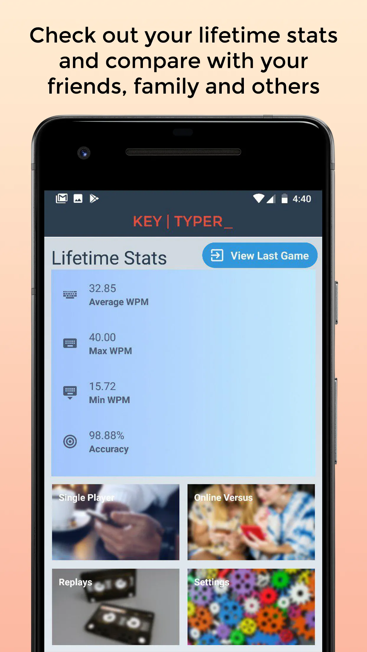 KeyTyper: Mobile Typing Game | Indus Appstore | Screenshot