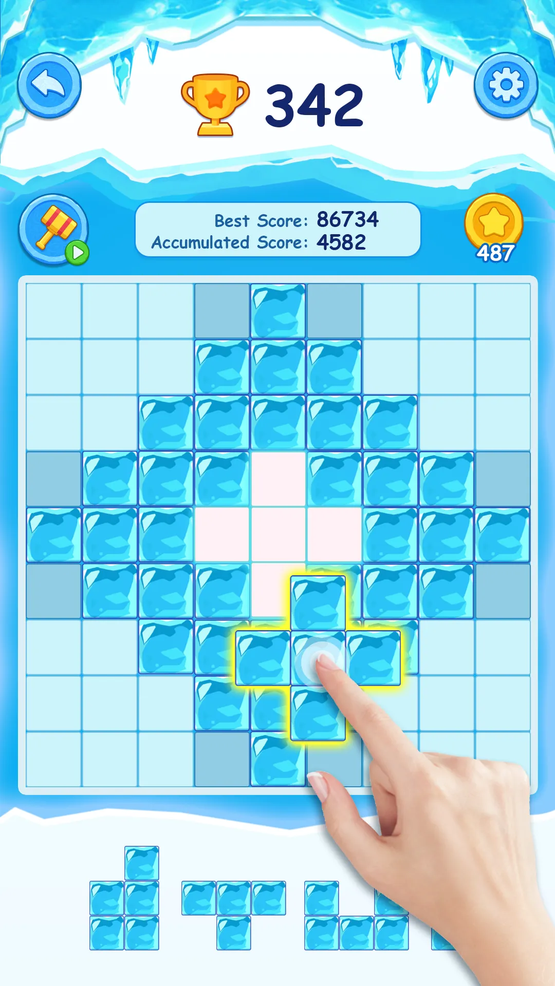 Classical Ice Blocks Puzzle | Indus Appstore | Screenshot