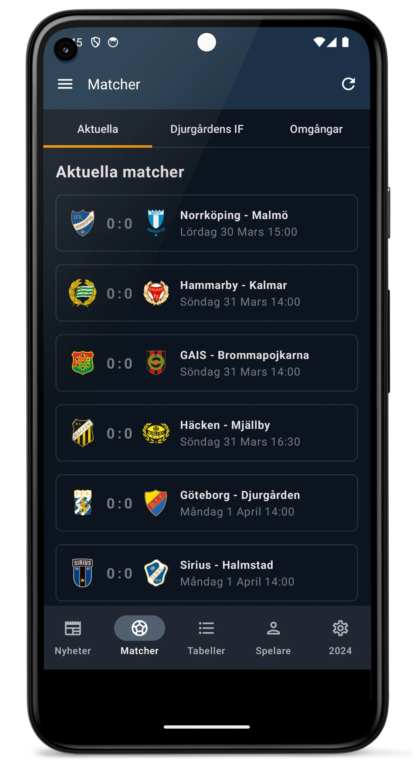 Allsvenskan 2024 | Indus Appstore | Screenshot