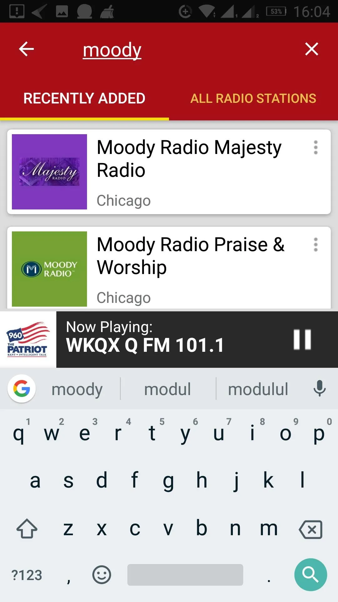 Chicago Radio Stations | Indus Appstore | Screenshot