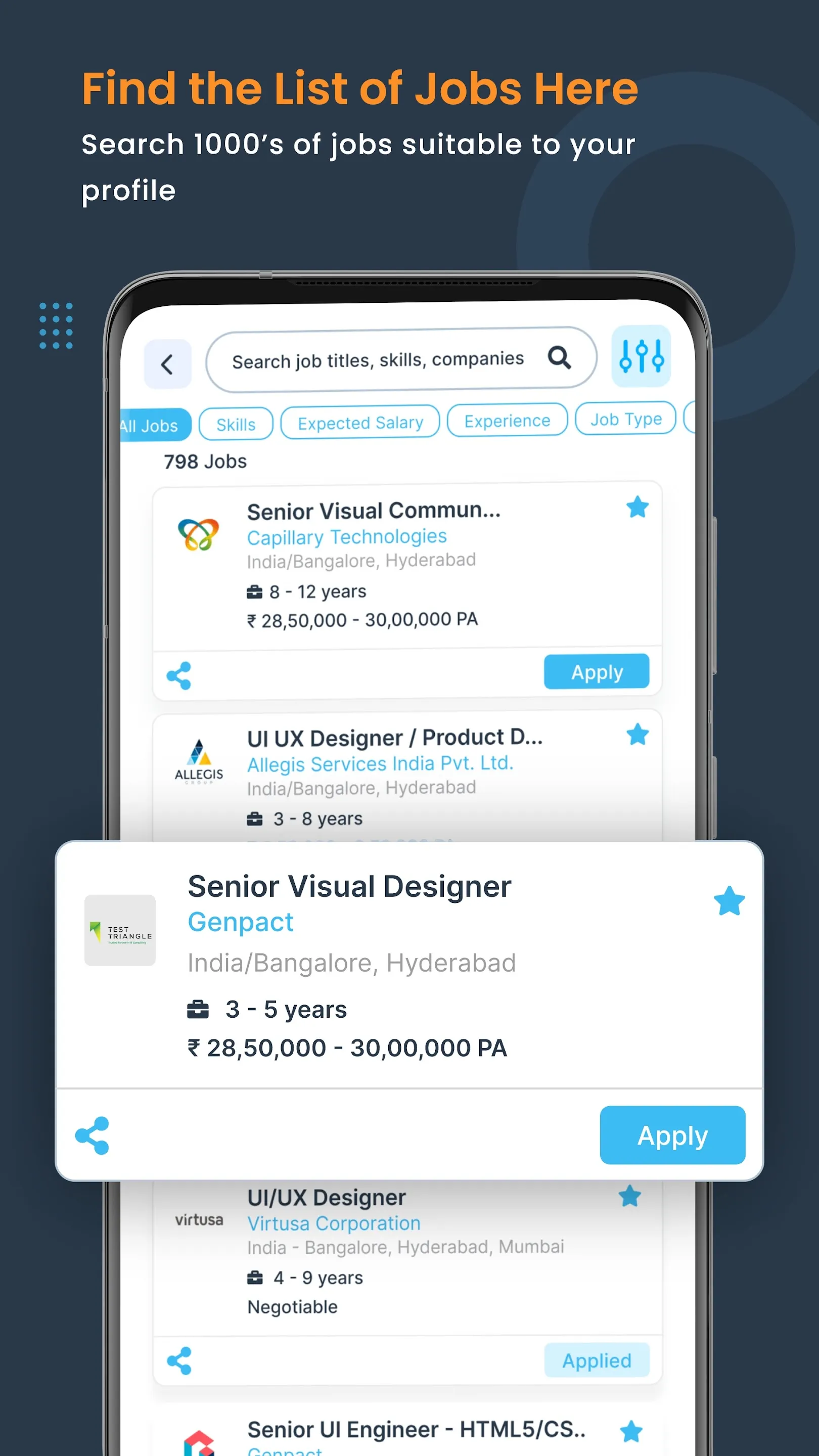 Techfynder: Job Search App | Indus Appstore | Screenshot