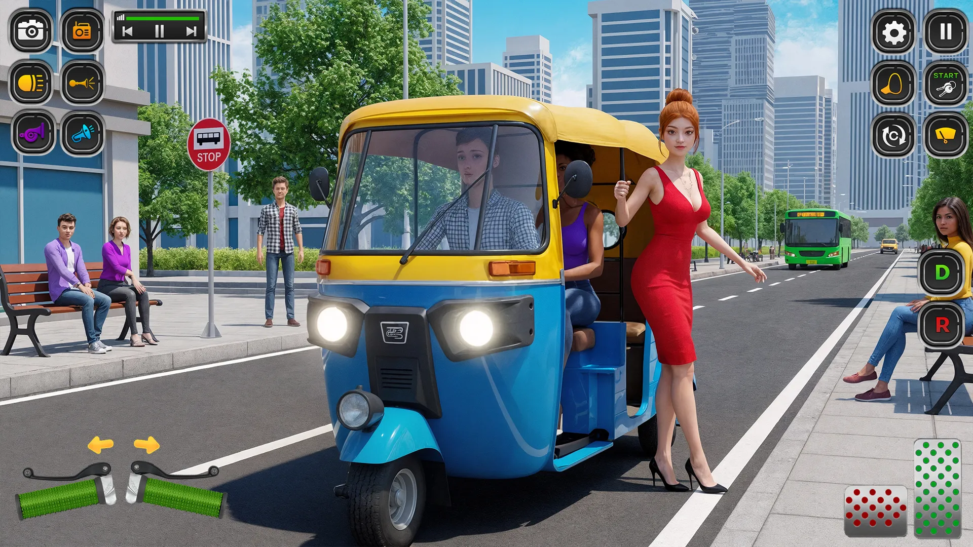 City Tuk Tuk Rickshaw Game 3D | Indus Appstore | Screenshot