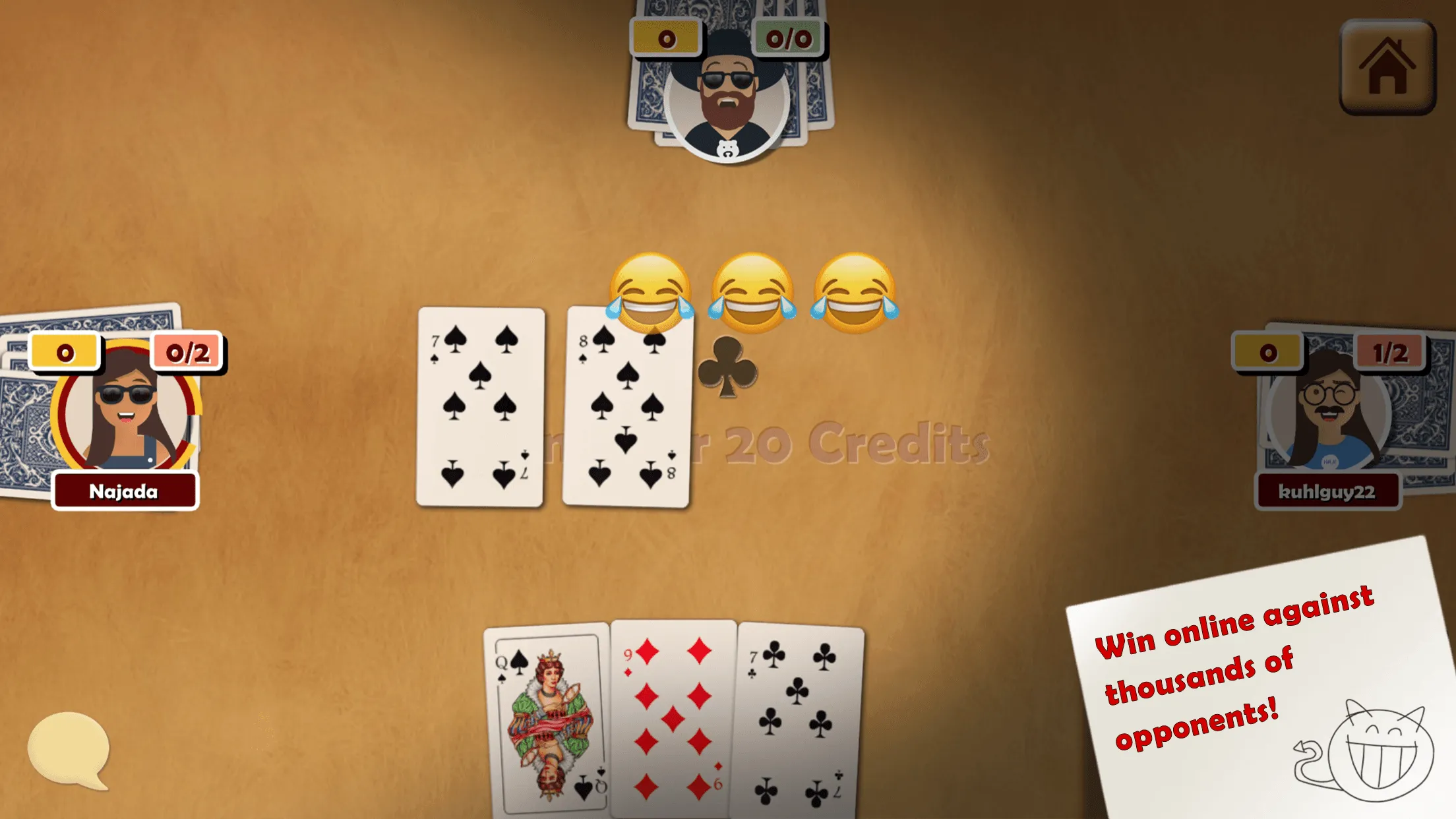 Oh Hell | Bid Whist | Spades | Indus Appstore | Screenshot