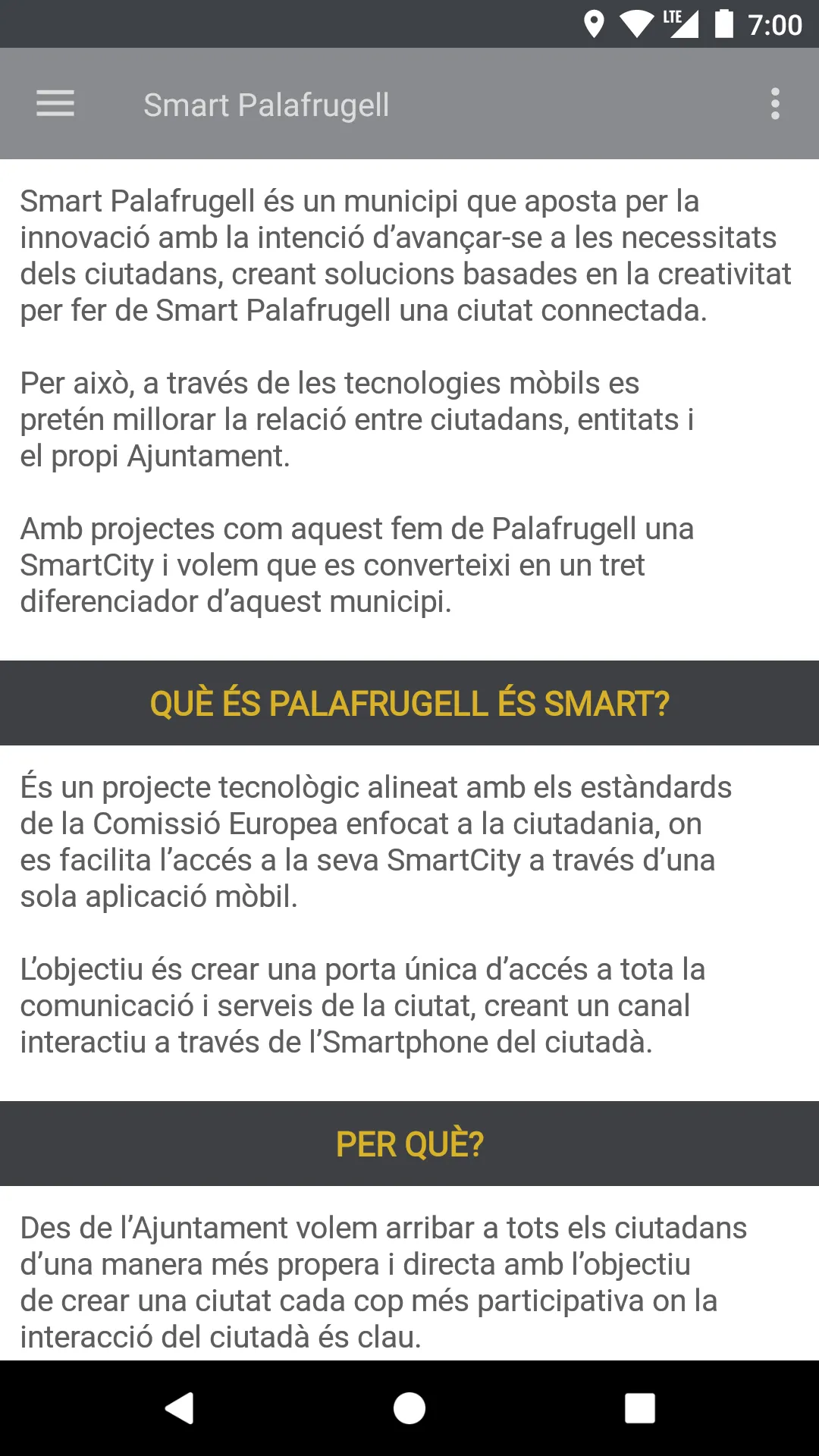 Palafrugell al mòbil | Indus Appstore | Screenshot