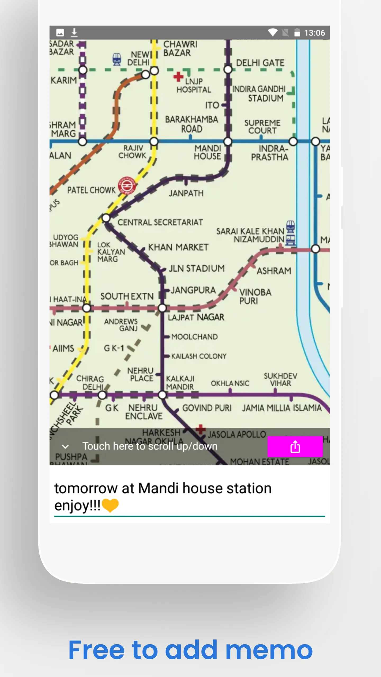 DELHI METRO MAPS OFFLINE | Indus Appstore | Screenshot