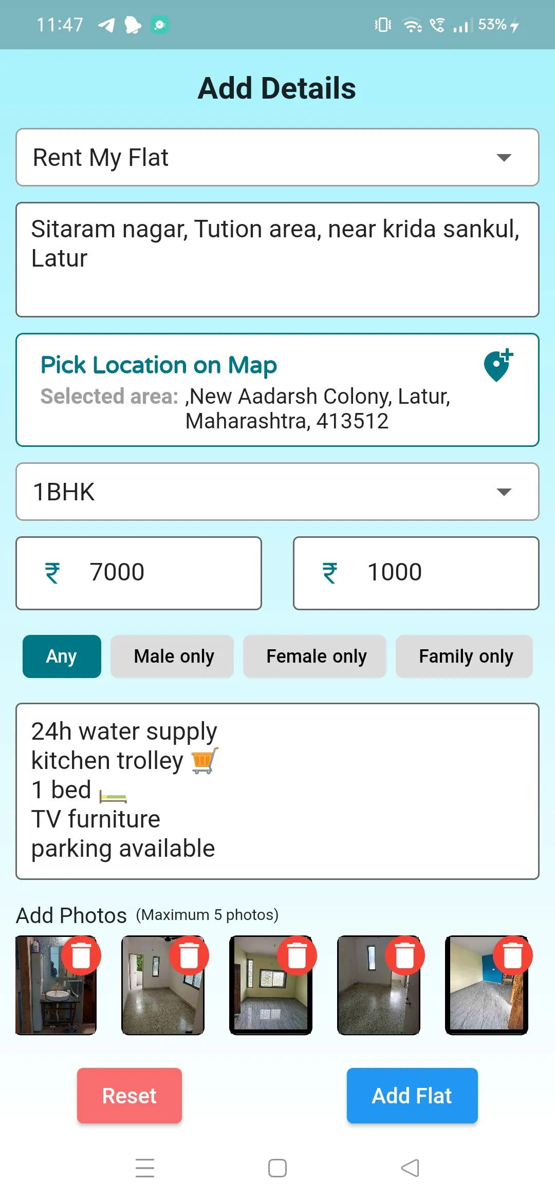 Flat On Rent | Indus Appstore | Screenshot