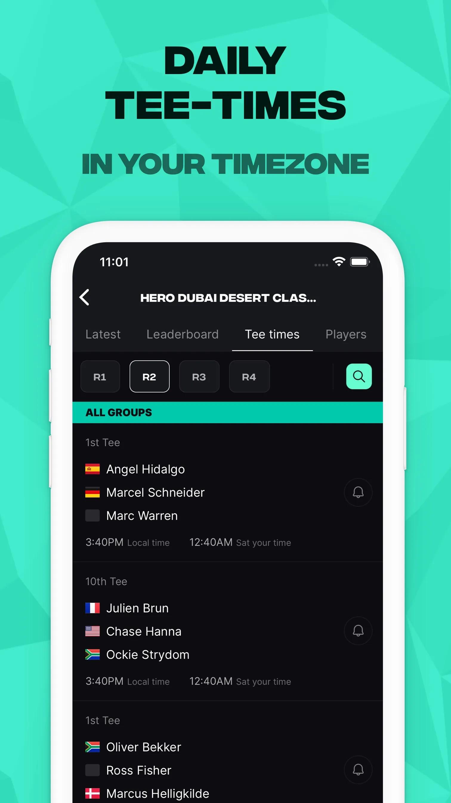 GLF: Golf Live Scores & News | Indus Appstore | Screenshot